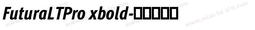 FuturaLTPro xbold字体转换